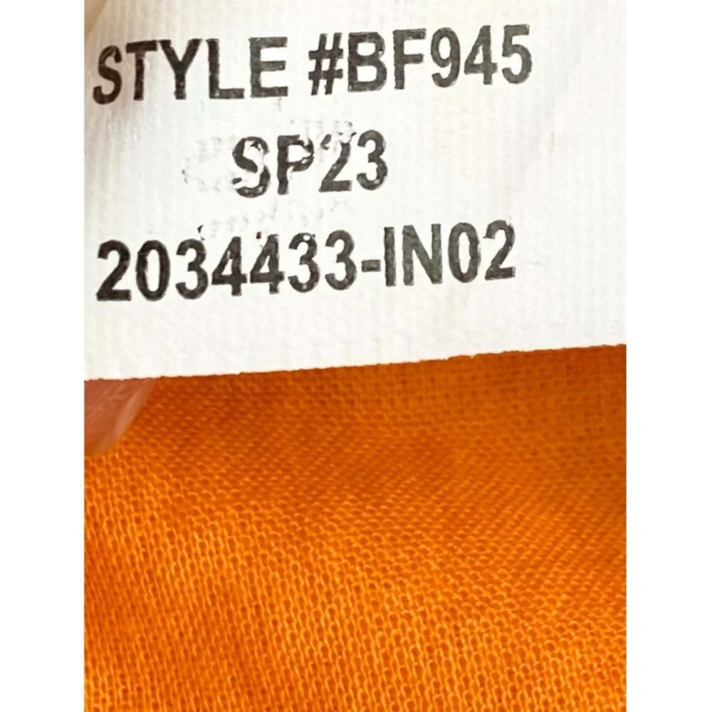 J Crew Ruffle Smocked Waist Mini Skirt‎ Sleeveless Button Up Blouse Set S Orange - Picture 15 of 16